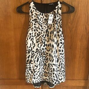 NWT Express animal print tank